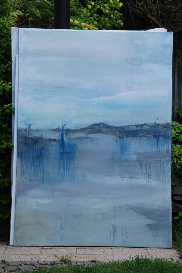 Original Impressionism Water Painting by Monika Vitanyi