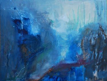 Original Abstract Expressionism Landscape Paintings by Monika Vitanyi