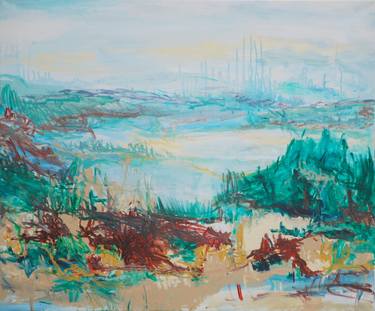 Original Abstract Landscape Paintings by Monika Vitanyi