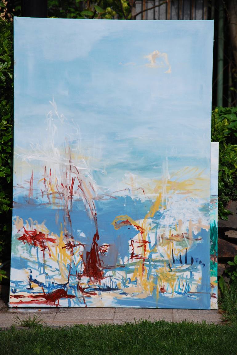 Original Abstract Painting by Monika Vitanyi