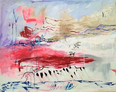 Original Abstract Expressionism Abstract Paintings by Monika Vitanyi