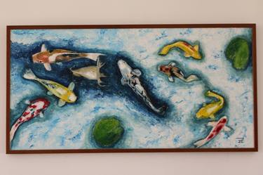 Print of Fish Paintings by Stamatis Pavlis