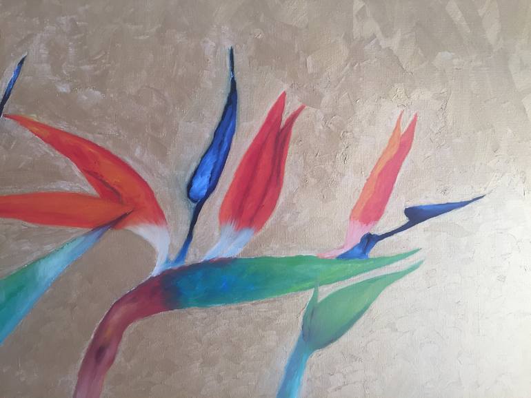 Original Minimalism Floral Painting by Stamatis Pavlis