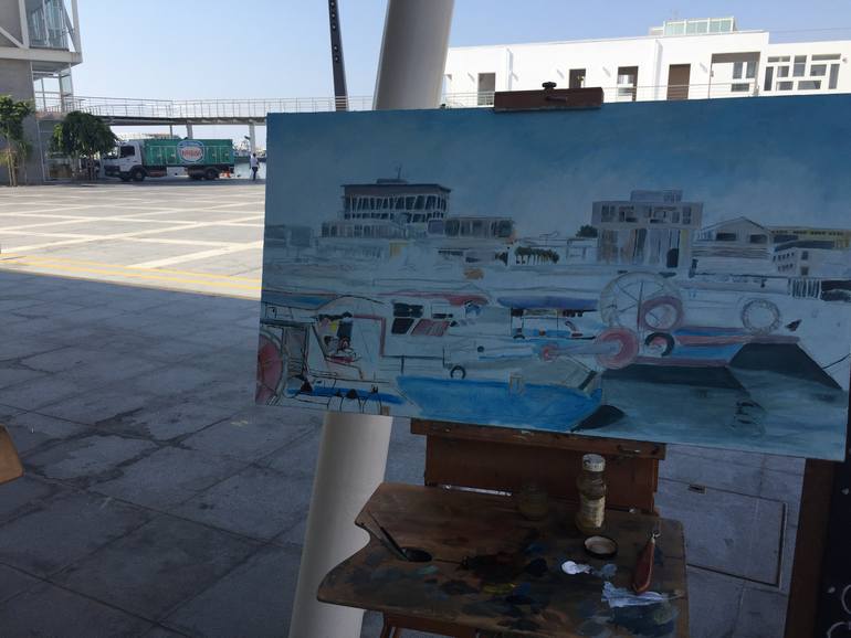 Original Other Boat Painting by Stamatis Pavlis
