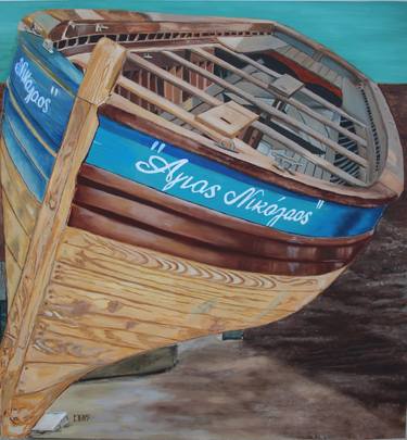 Original Boat Paintings by Stamatis Pavlis