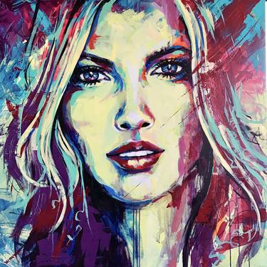 Original Abstract Portrait Paintings by Valerie Carpender