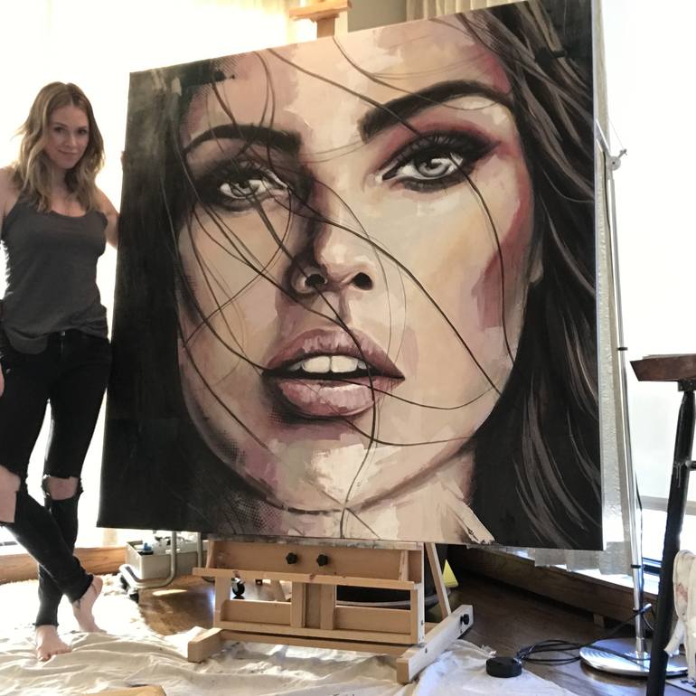 Original Portrait Painting by Valerie Carpender