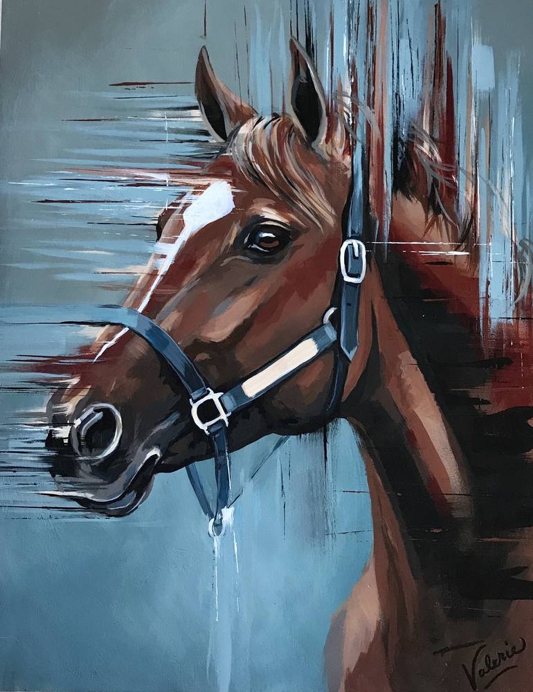 Original Horse Painting by Valerie Carpender