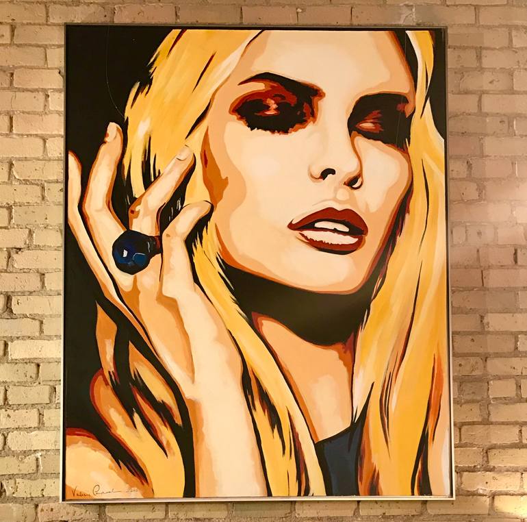 Original Abstract People Painting by Valerie Carpender