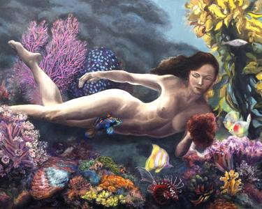 Original Surrealism Nature Paintings by Catherine Bennaton