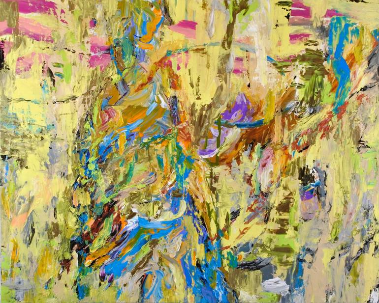 Yellow Fever Painting by Catherine Bennaton | Saatchi Art