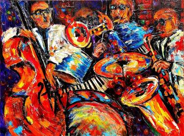 Print of Abstract Music Paintings by Helen Kagan