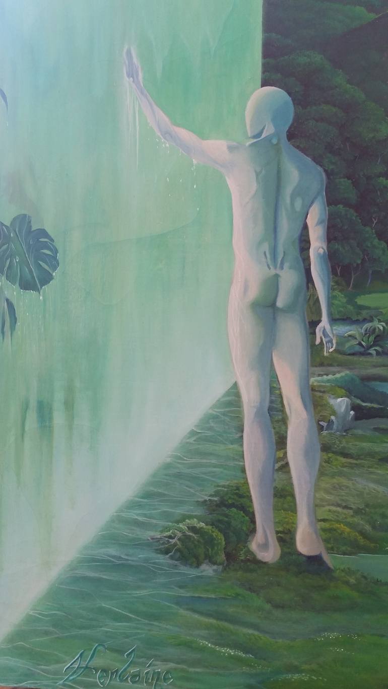 Original Surrealism Fantasy Painting by Guglielmo Alberto Nacci