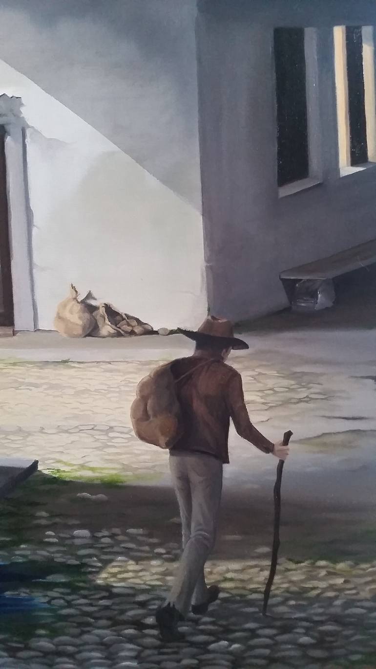 Original Rural life Painting by Guglielmo Alberto Nacci