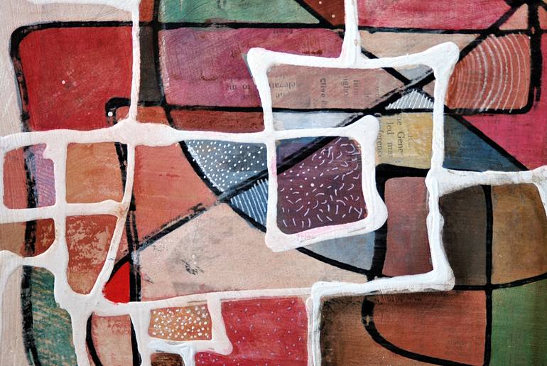 Original Abstract Outer Space Painting by David Holcomb
