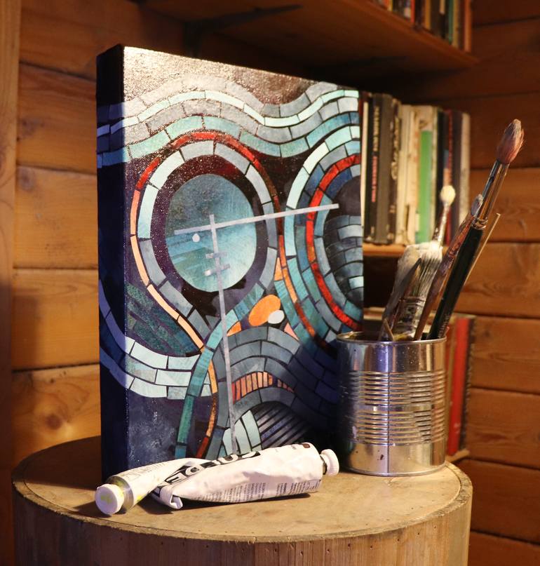 Original Modernism Abstract Painting by David Holcomb