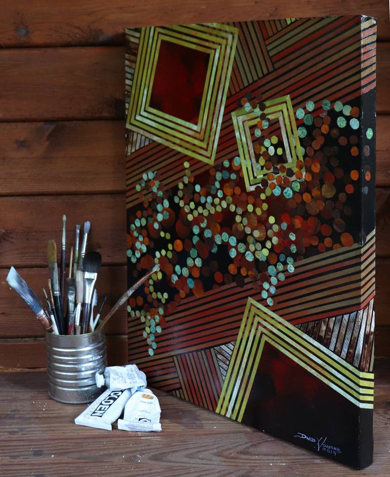 Original Modernism Abstract Collage by David Holcomb