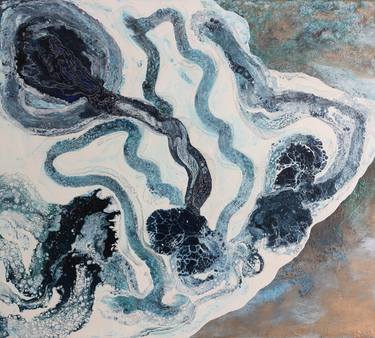 Original Abstract Expressionism Aerial Paintings by Beatrice Prost