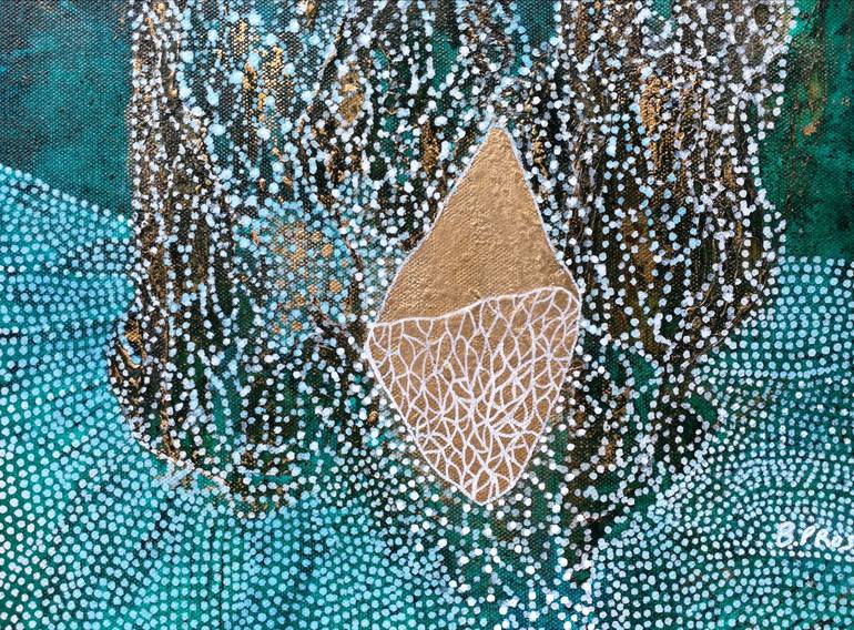 Original Abstract Expressionism Water Painting by Beatrice Prost