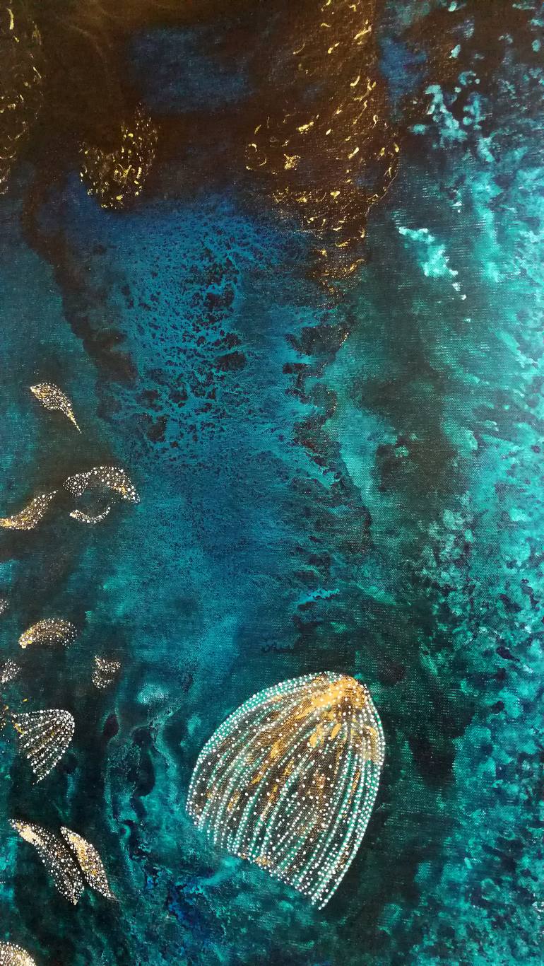 Original Abstract Water Painting by Beatrice Prost