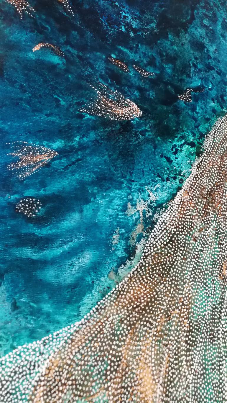 Original Abstract Water Painting by Beatrice Prost