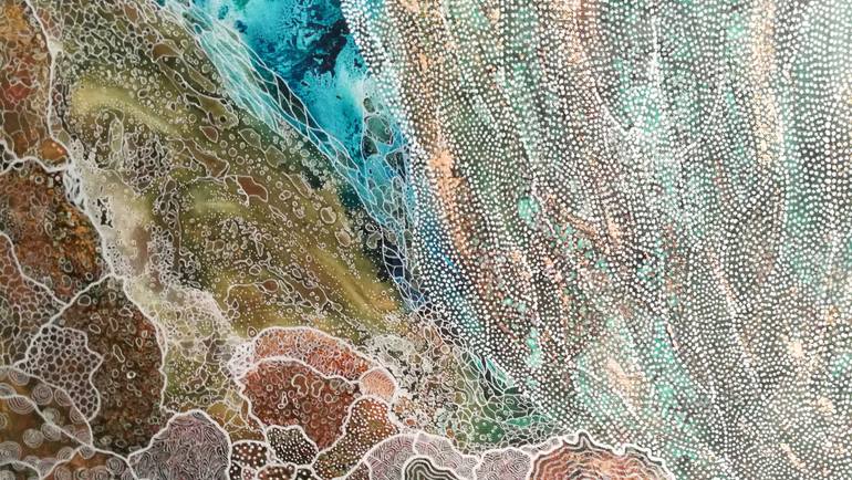 Original Abstract Water Painting by Beatrice Prost