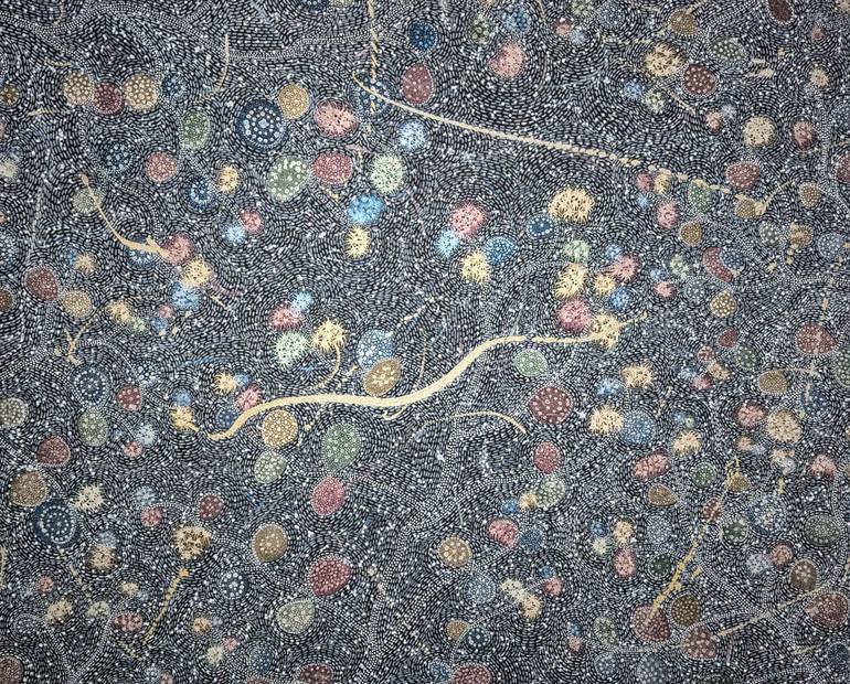 Original Abstract Expressionism Water Painting by Beatrice Prost