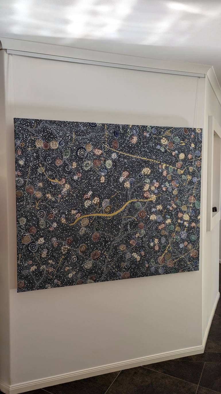 Original Abstract Expressionism Water Painting by Beatrice Prost