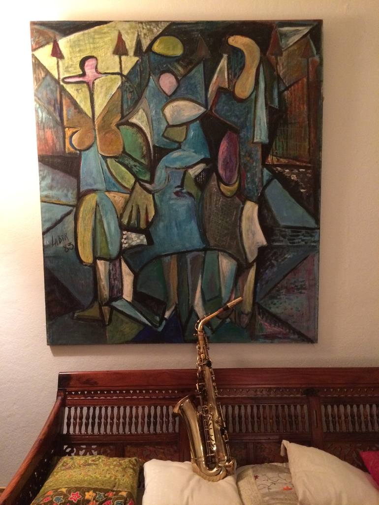 Original Cubism Culture Painting by Labor Robert