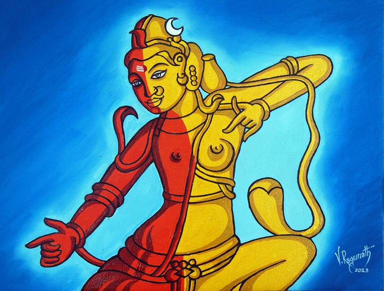 Original Classical mythology Painting by Ragunath Venkatraman