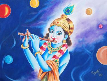 Print of Music Paintings by Ragunath Venkatraman