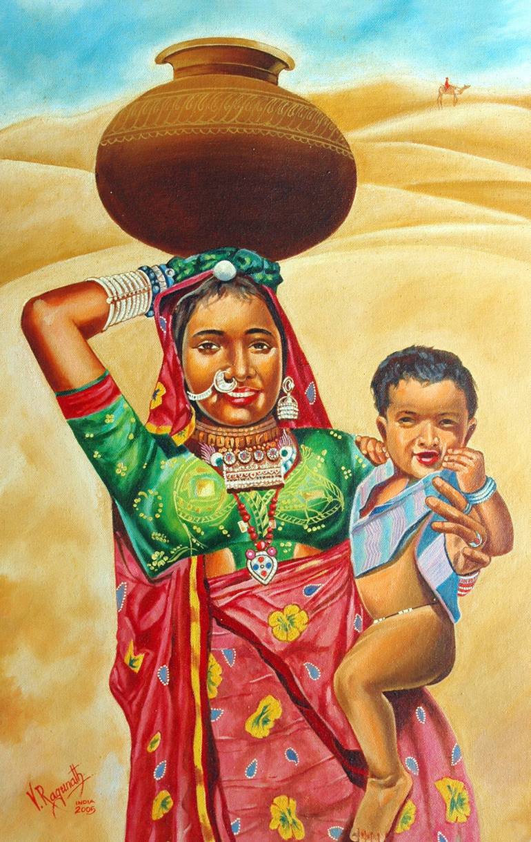 Original Culture Painting by Ragunath Venkatraman