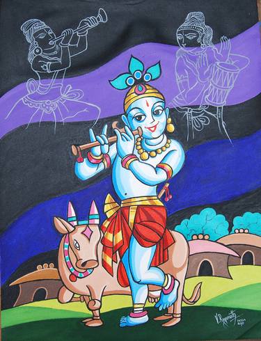 Original Fine Art Classical mythology Paintings by Ragunath Venkatraman