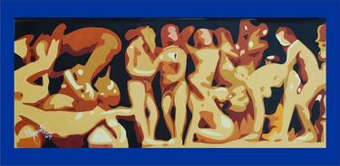 Original Abstract Expressionism Nude Paintings by Ragunath Venkatraman