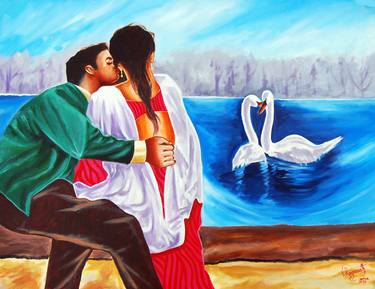 Original Love Paintings by Ragunath Venkatraman