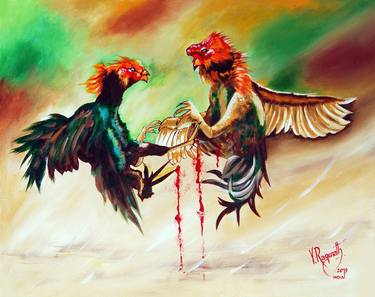 Original Expressionism Erotic Paintings by Ragunath Venkatraman