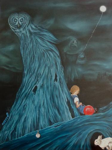 Print of Surrealism Fantasy Paintings by lisa ann smith