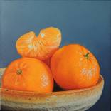 Four Tangerines/Vier Mandarinen by Sabine Steimer