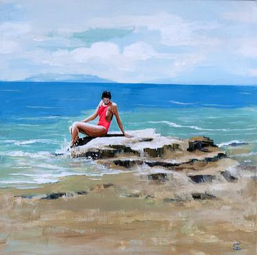 Original Impressionism Beach Paintings by Stuart Dalby