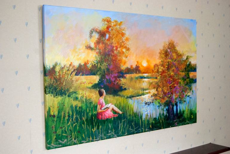Original Figurative Landscape Painting by Stuart Dalby