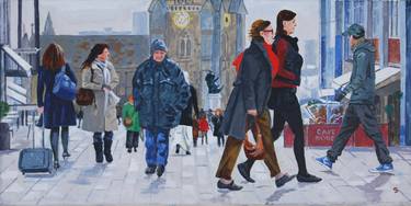 Original Impressionism People Paintings by Stuart Dalby