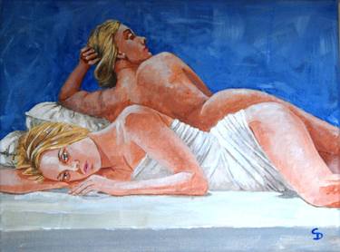 Original Figurative Erotic Paintings by Stuart Dalby