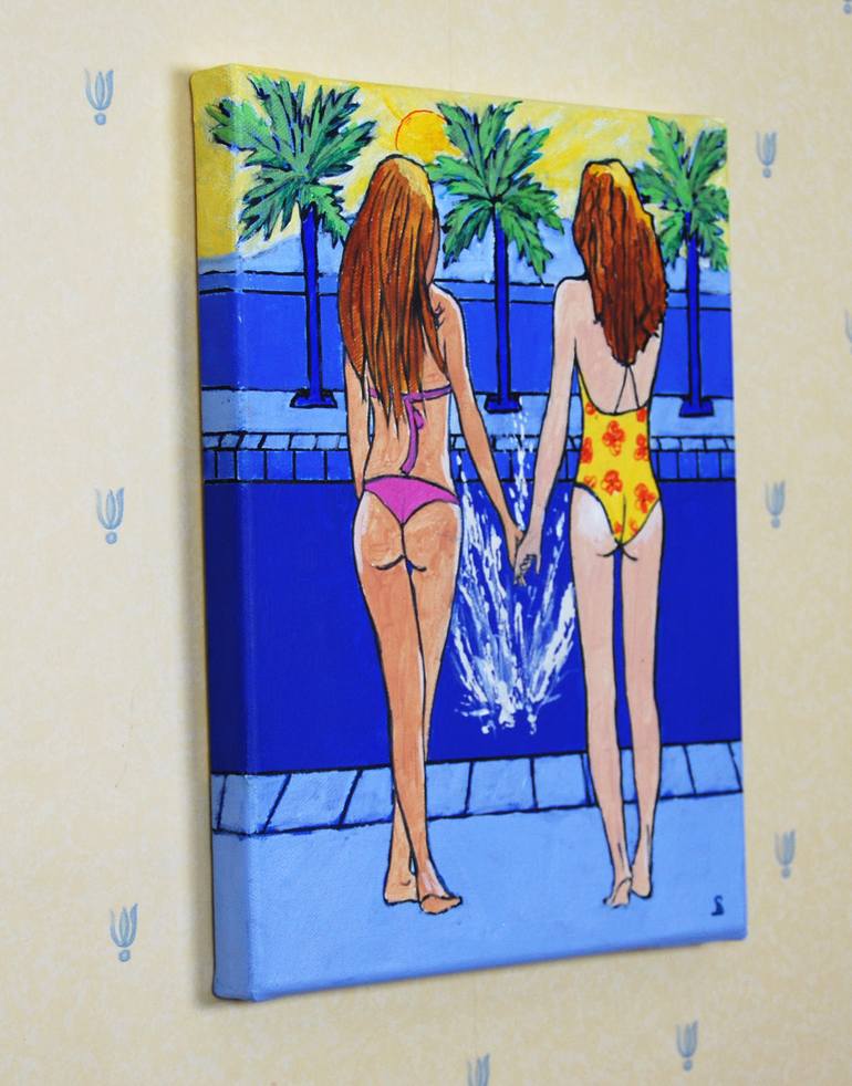 Original Conceptual Women Painting by Stuart Dalby