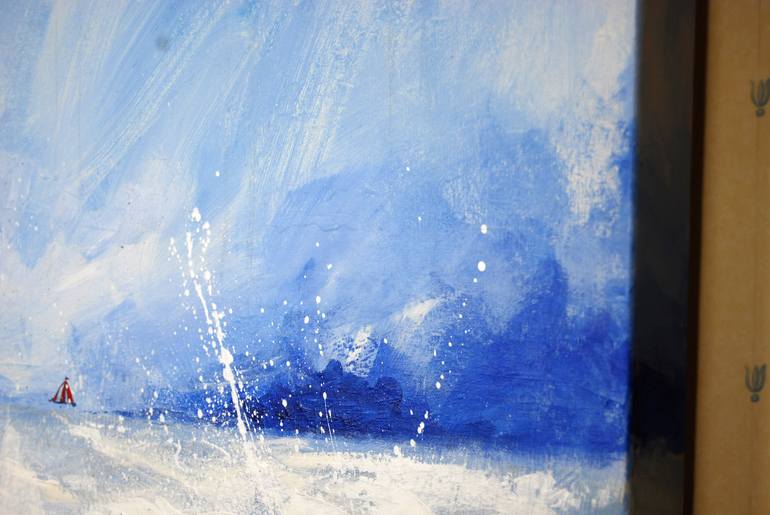 Original Impressionism Seascape Painting by Stuart Dalby