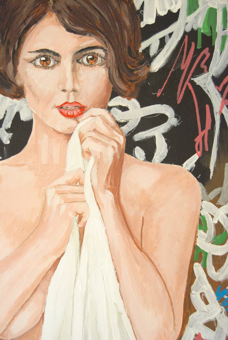 Original Figurative Women Painting by Stuart Dalby