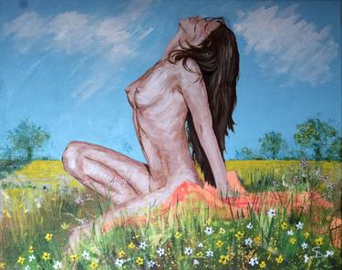Print of Impressionism Nude Paintings by Stuart Dalby