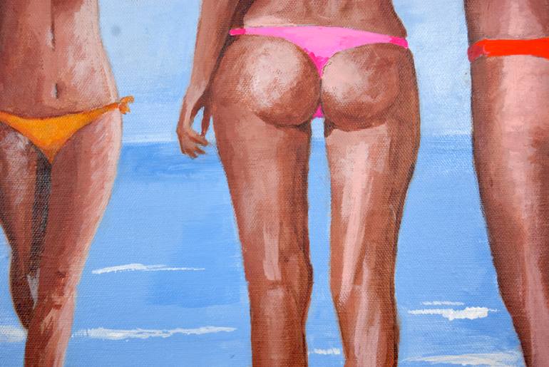Original Expressionism Beach Painting by Stuart Dalby