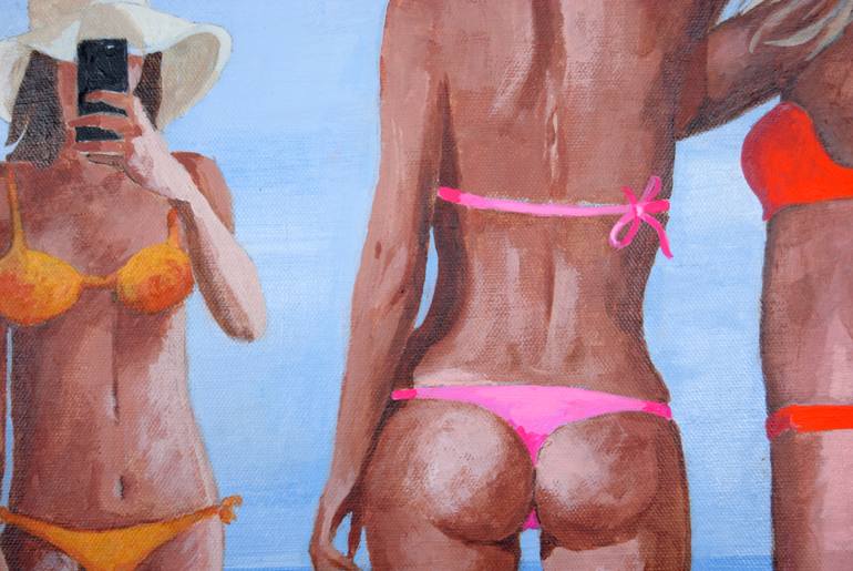 Original Expressionism Beach Painting by Stuart Dalby