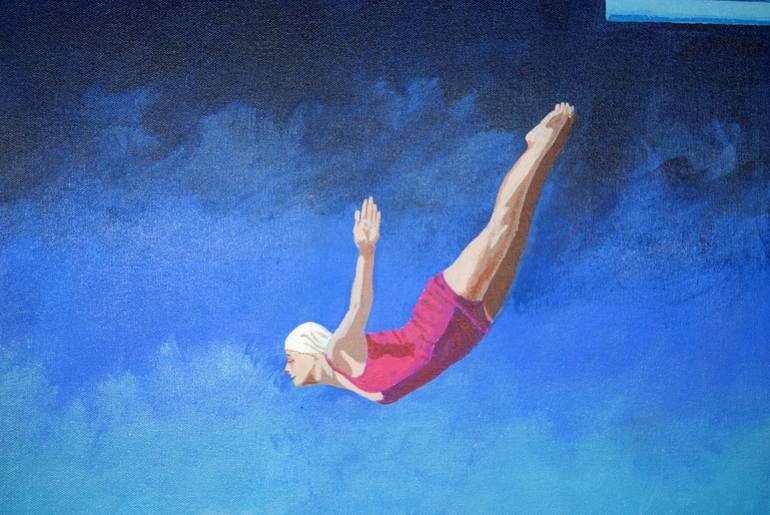 Original Figurative Sport Painting by Stuart Dalby