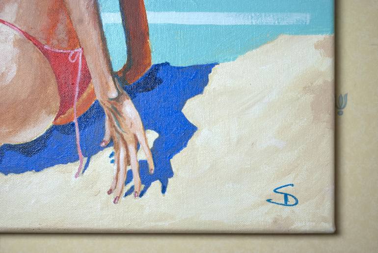 Original Beach Painting by Stuart Dalby